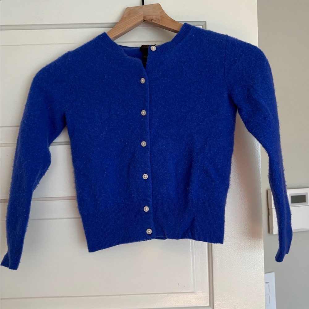 Crewcuts Royal Blue Cashmere Cardigan